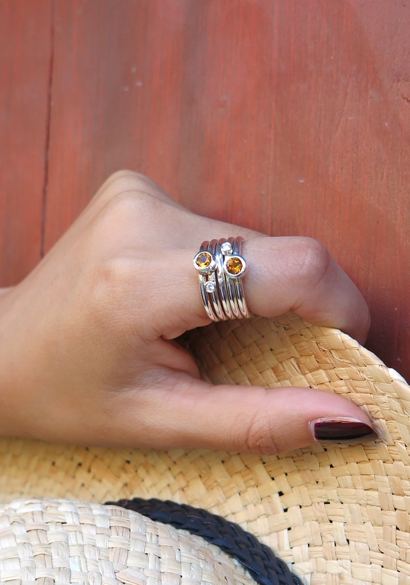 Seven 5-Stone Ring Set