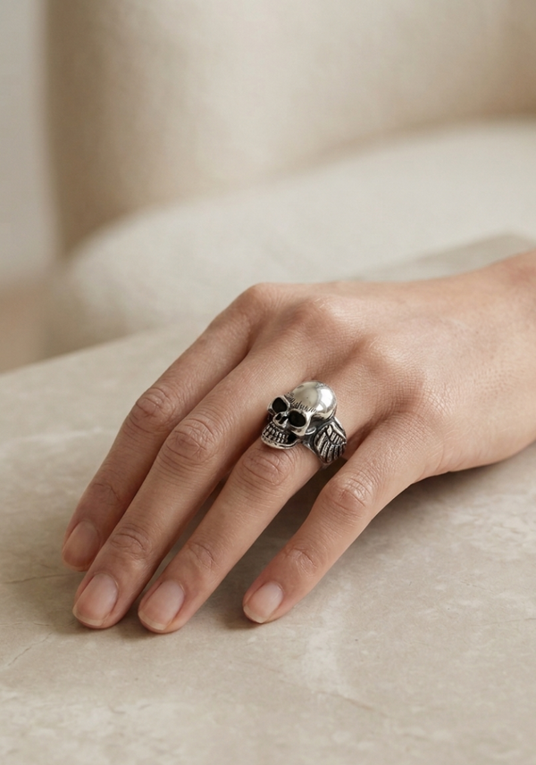 Winged Skull Ring