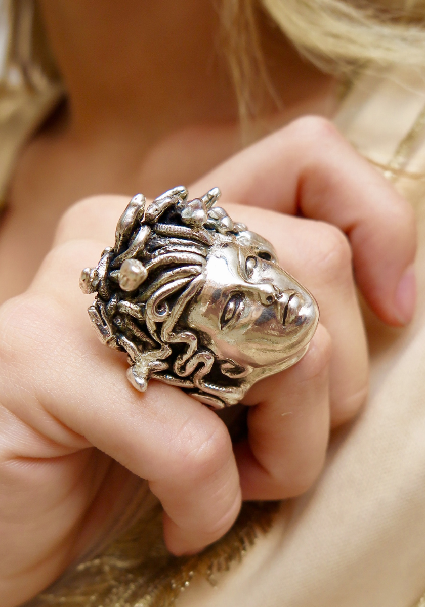Gorgon's Head Ring