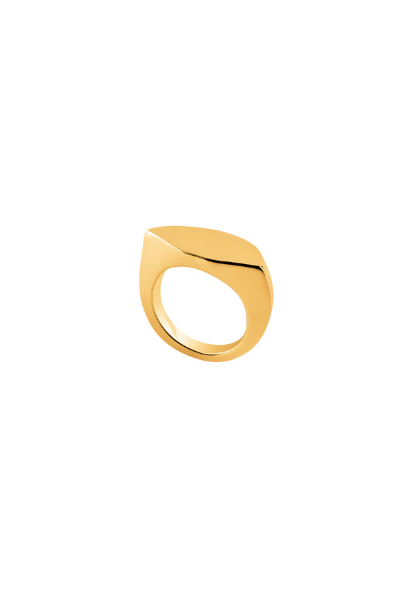 Medium Vermeil Triptych Ring