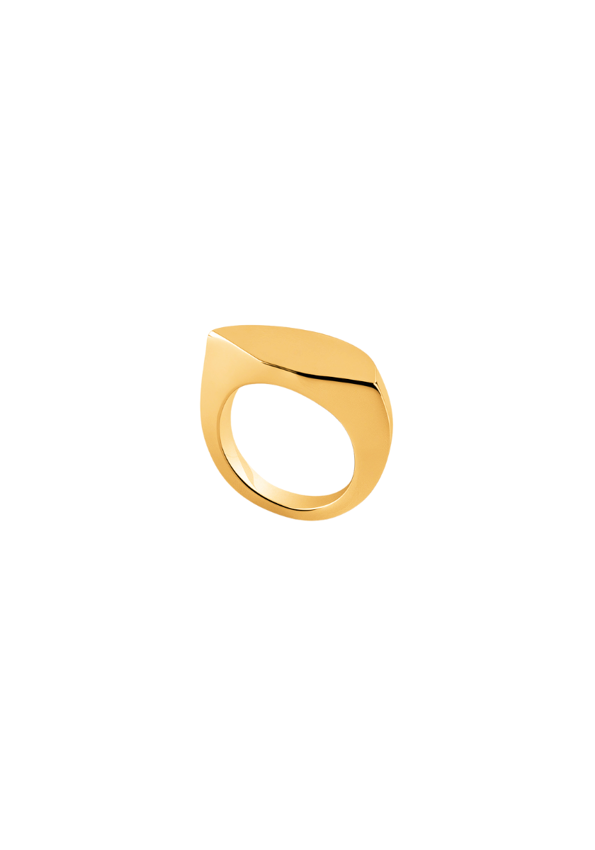 Medium Vermeil Triptych Ring