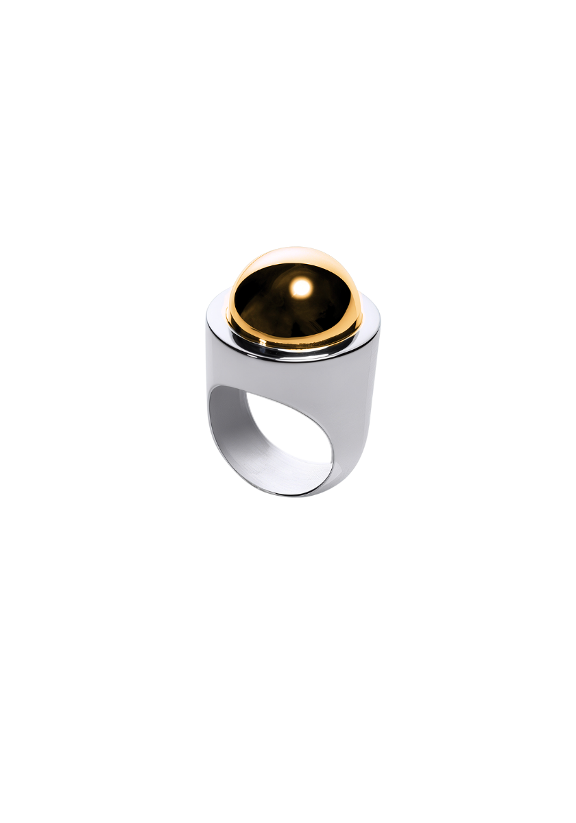 Bague Yin Ronde Bicolore