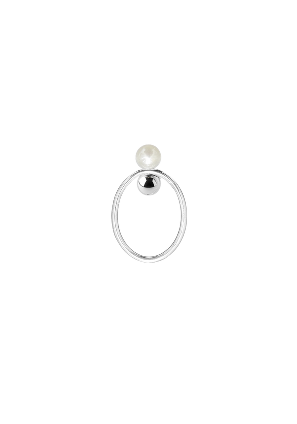 Bague Pénélope Double Perle Argent