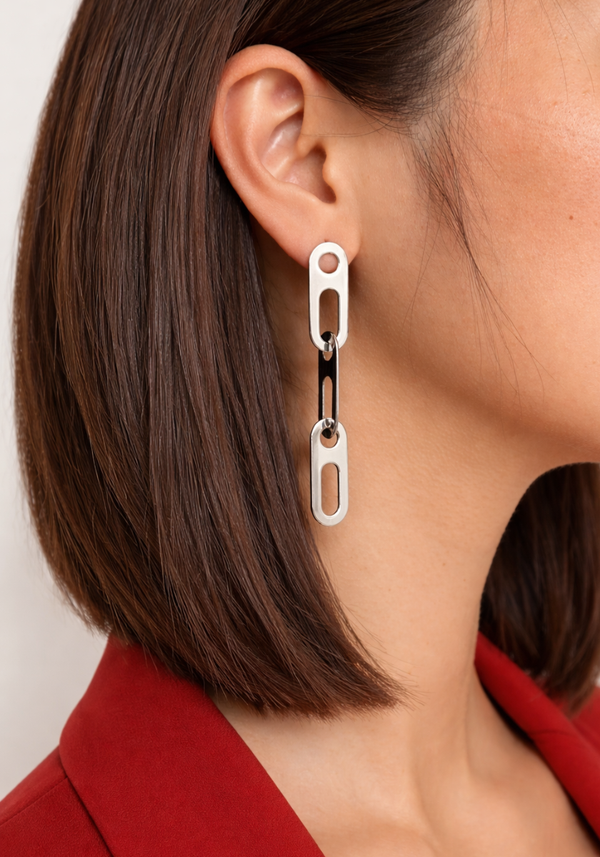 Boucles d'oreilles Circé Grand Modèle 3 Maillons