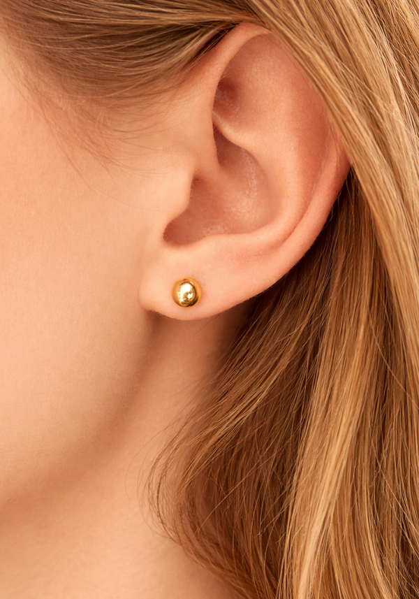 Boucle d'oreille Clou Sphère Or