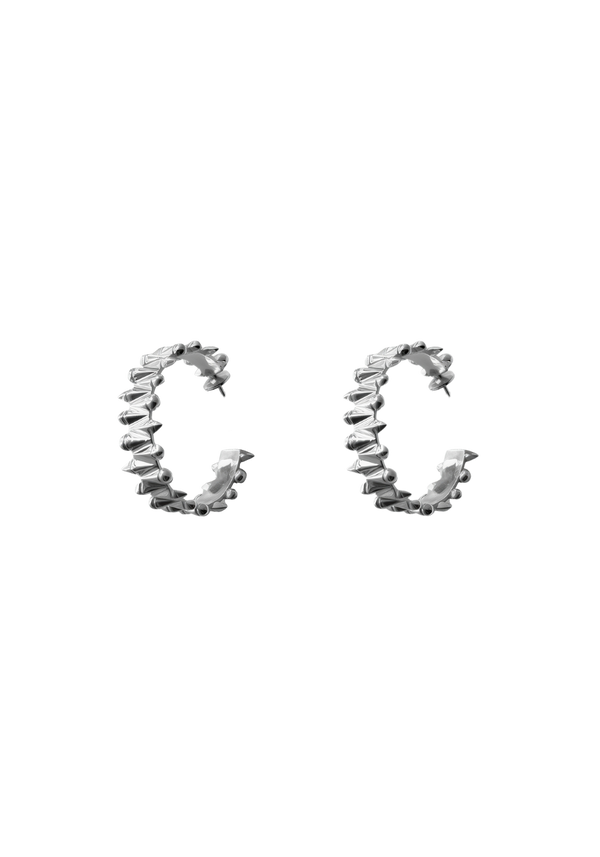 Boucle d'oreilles Créoles Clous Enlacés Petit Modèle