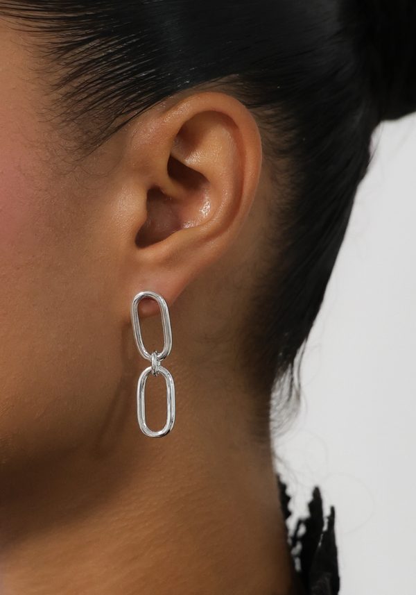 Boucles d'oreilles Maillon Moyen Modèle