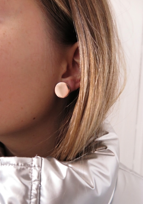 Boucles d'oreilles Médaille Or