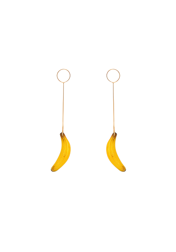 Boucles d'oreilles Bananes Or Jaune