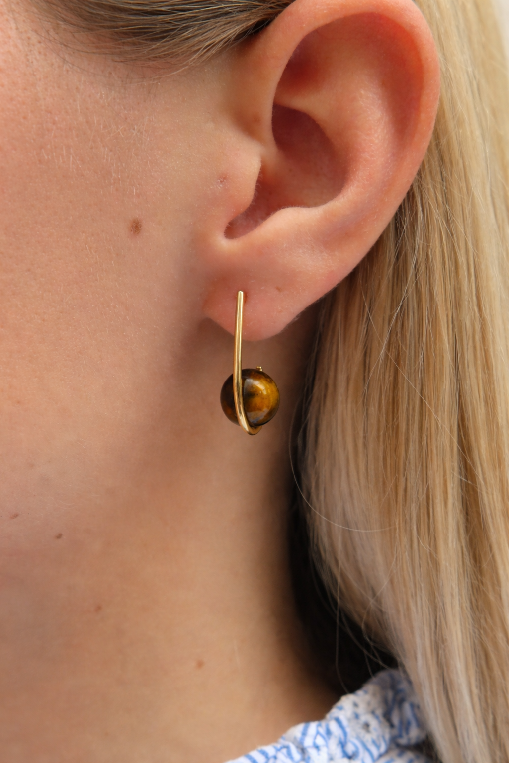 Boucles d'oreilles Béluga Or Jaune