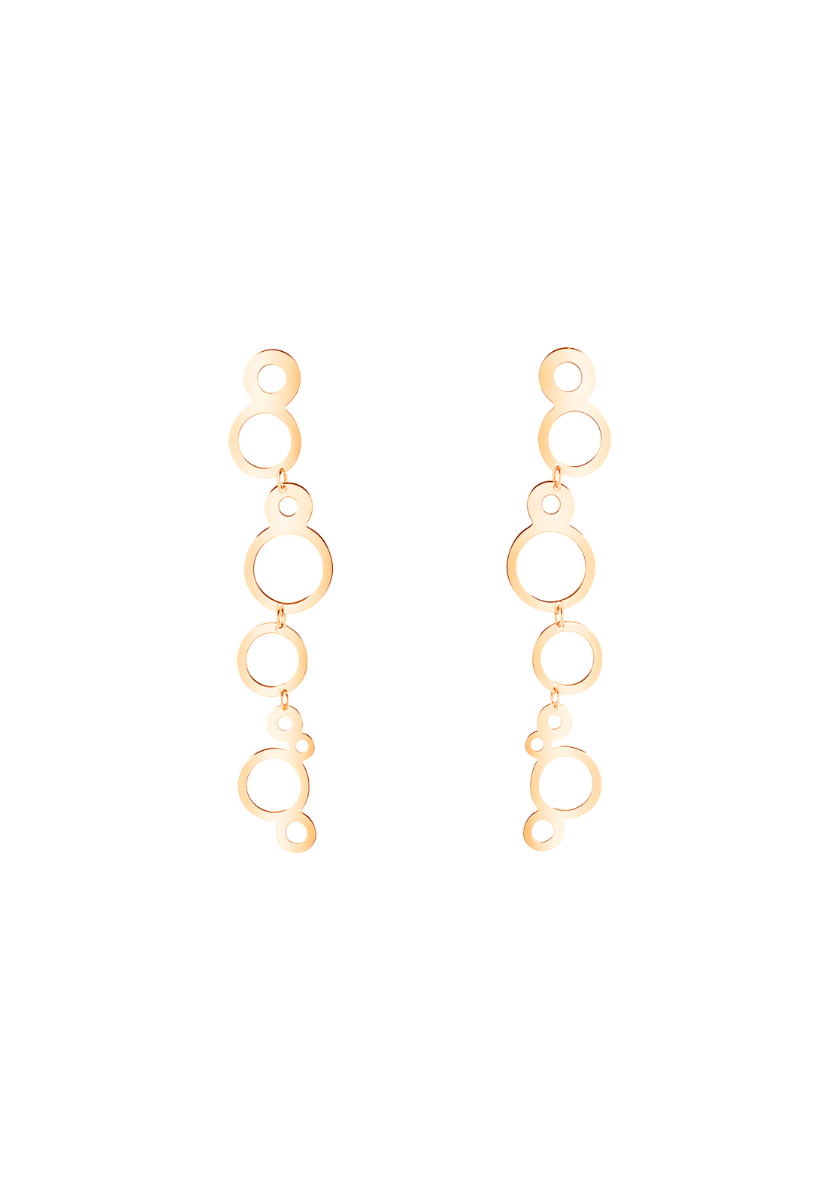 Gold Articulated Bubbles Earrings