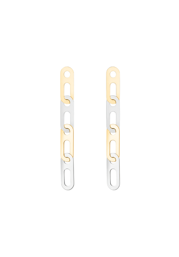 Boucles d'oreilles Circé Or Bicolore 4 Maillons
