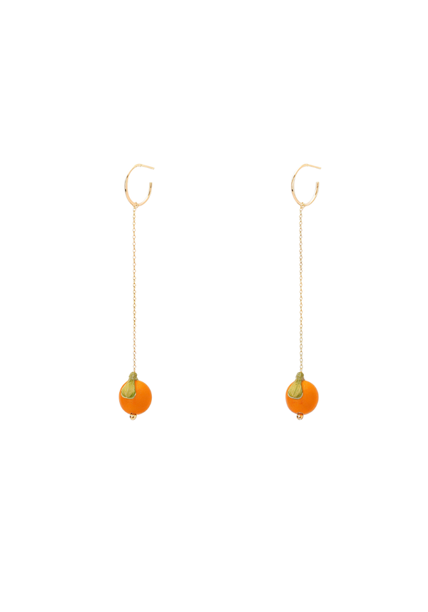 Boucles d'oreilles Clémentine Or Jaune Grand Modèle