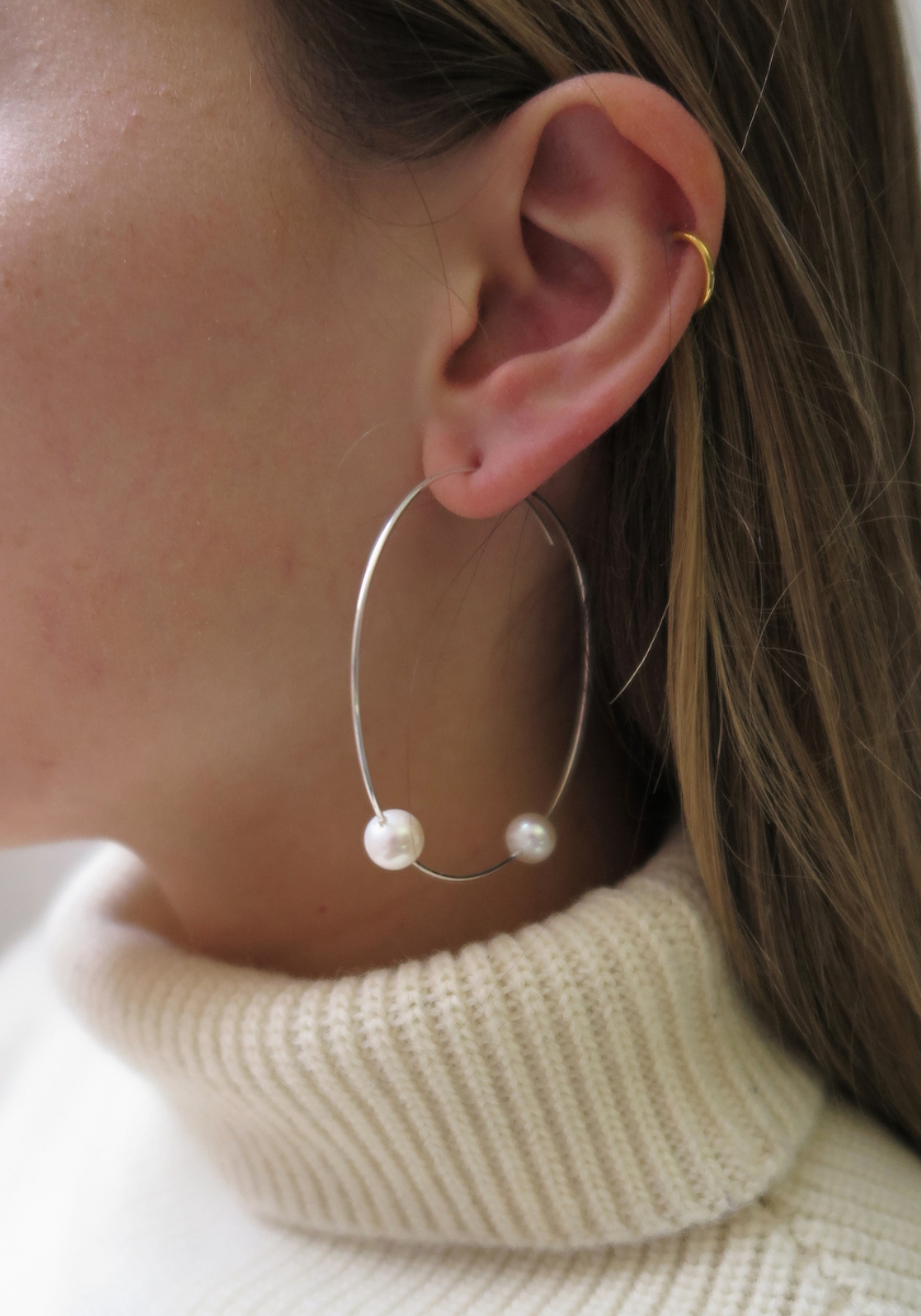 Large Bubbies Hoop Earrings