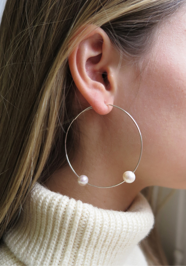 Large Bubbies Hoop Earrings