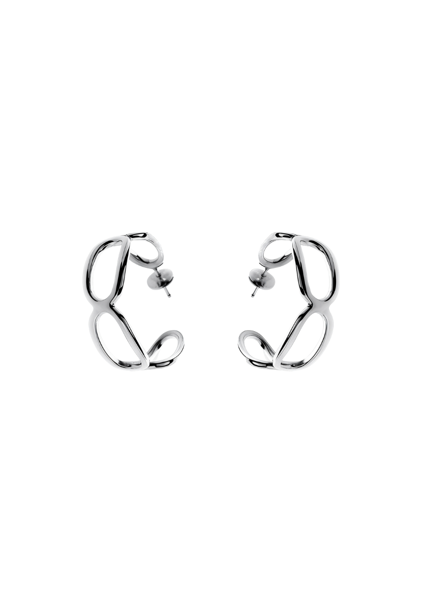 Small Link Creole Earrings
