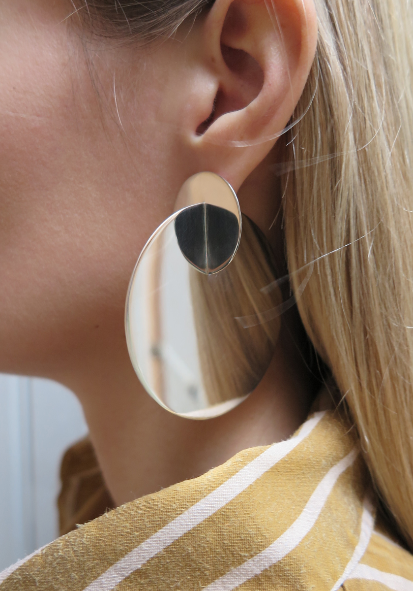 Large Disc Earrings