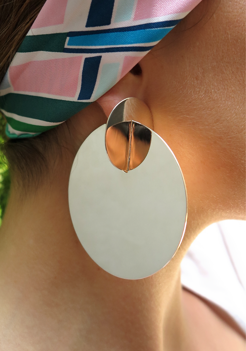 Large Disc Earrings