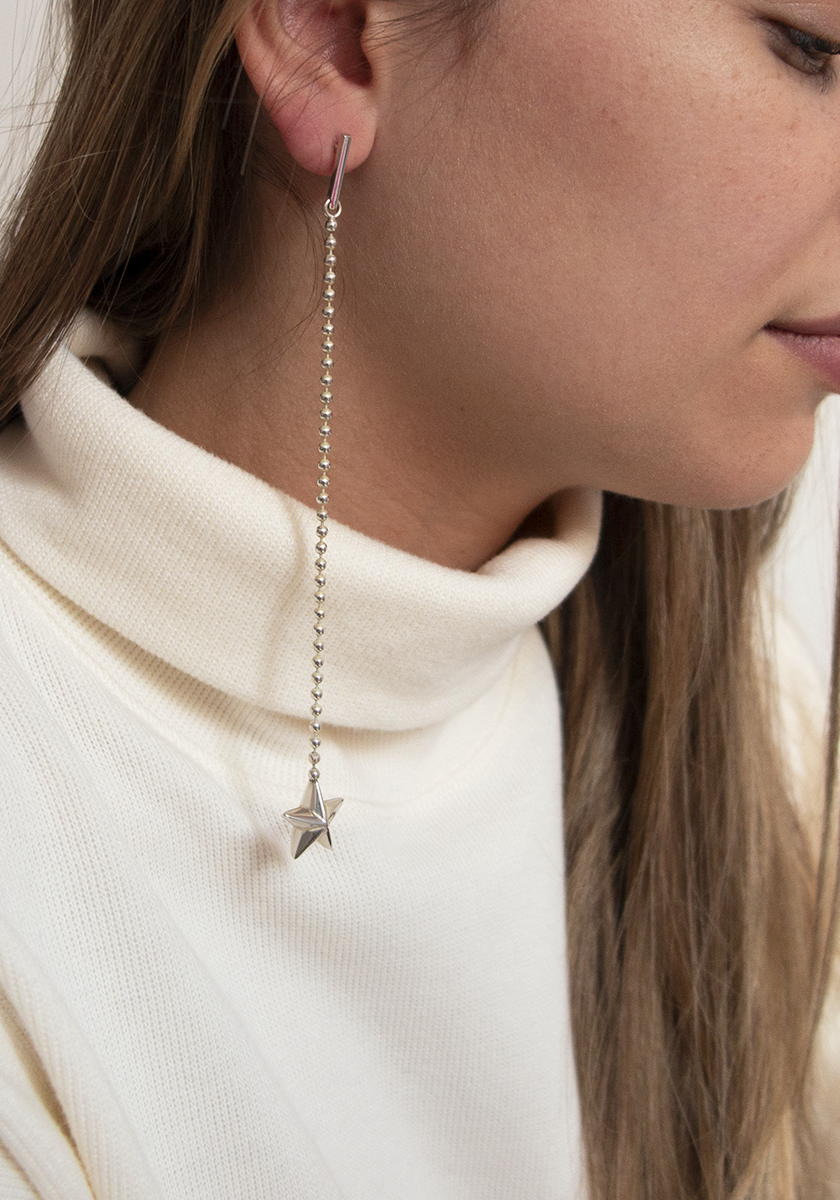Star Chain Earrings