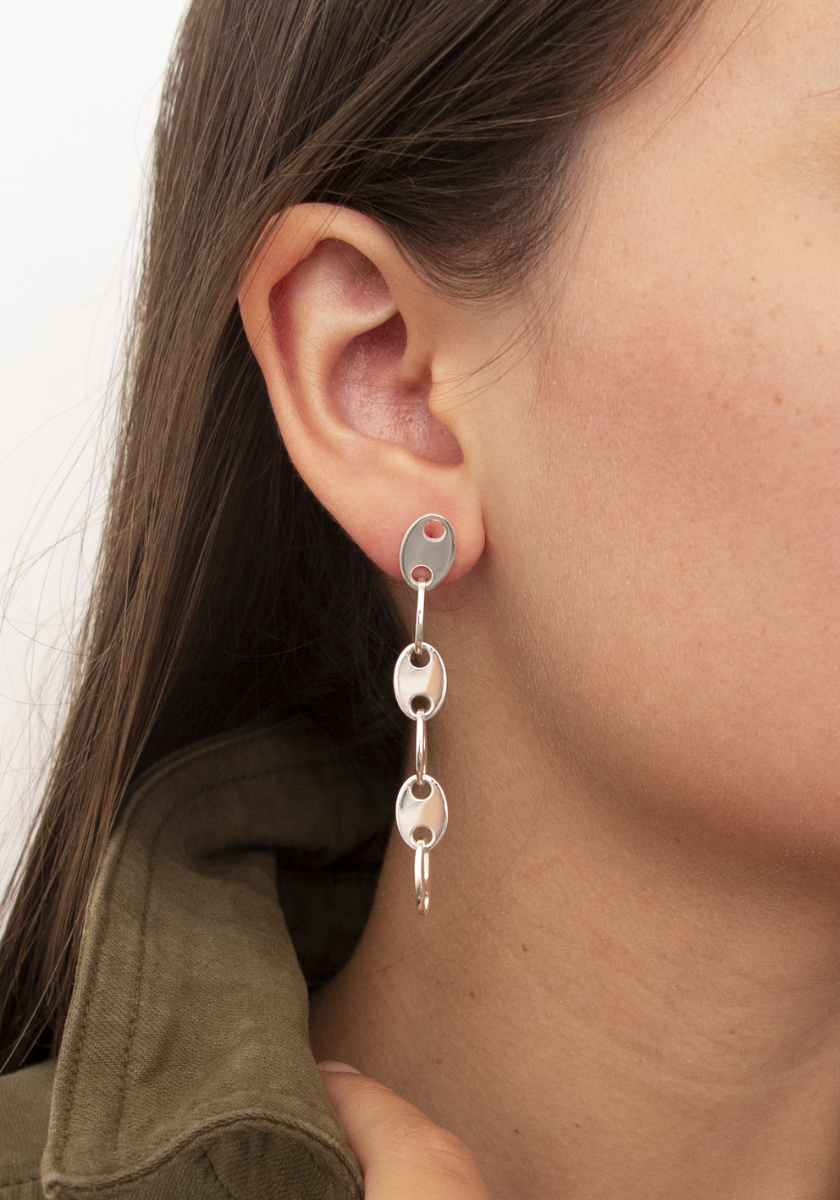 Boucles d'oreilles Héra 6 maillons