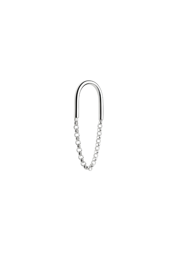 Ibiza Oval Mono Earring