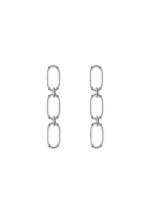 Large Link Earrings