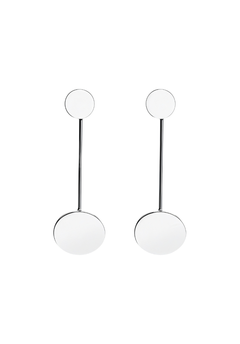 Large Stalk Medal Earrings