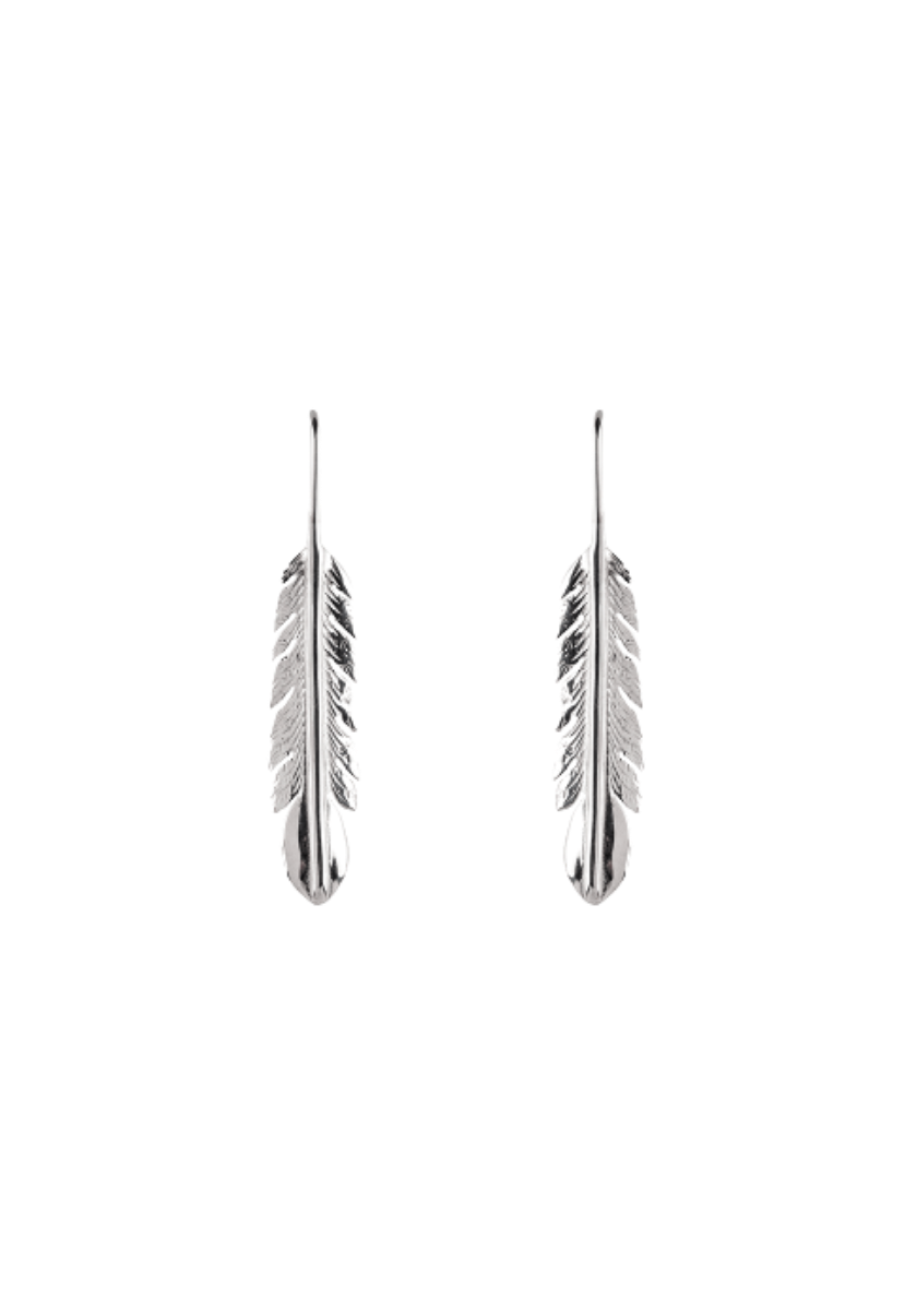 Feather Sleeper Earrings