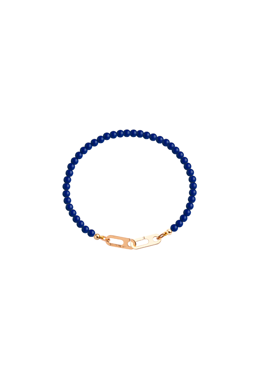 Bracelet Anneaux Circé XS Or Jaune et Lapis-lazuli