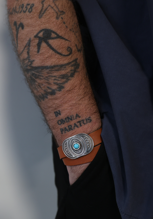 Bracelet Cuir Austin avec pierre