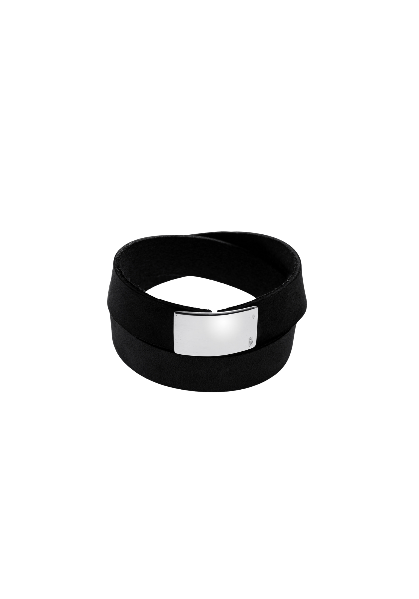 Baby Curb Leather Bracelet