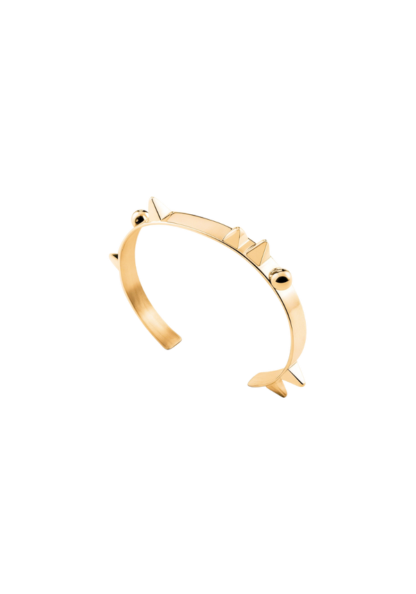 Yellow Gold Demon Stud Bracelet