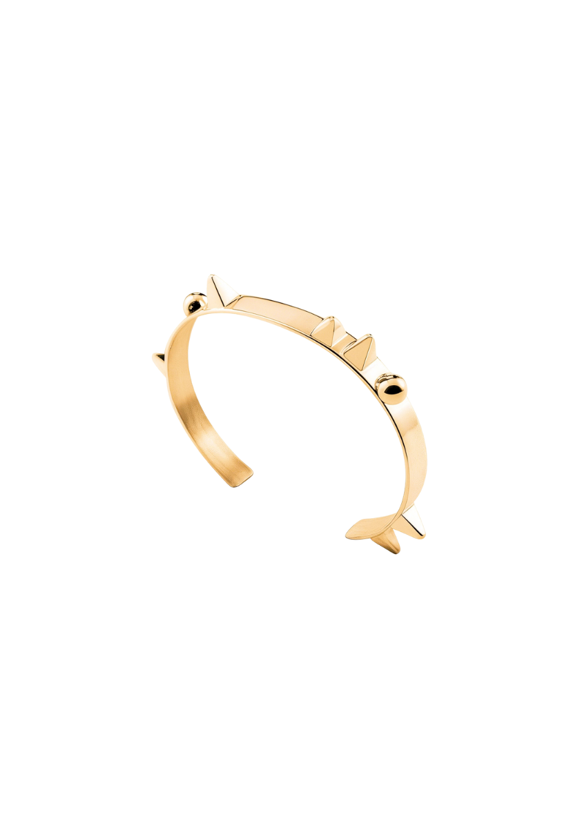 Yellow Gold Demon Stud Bracelet