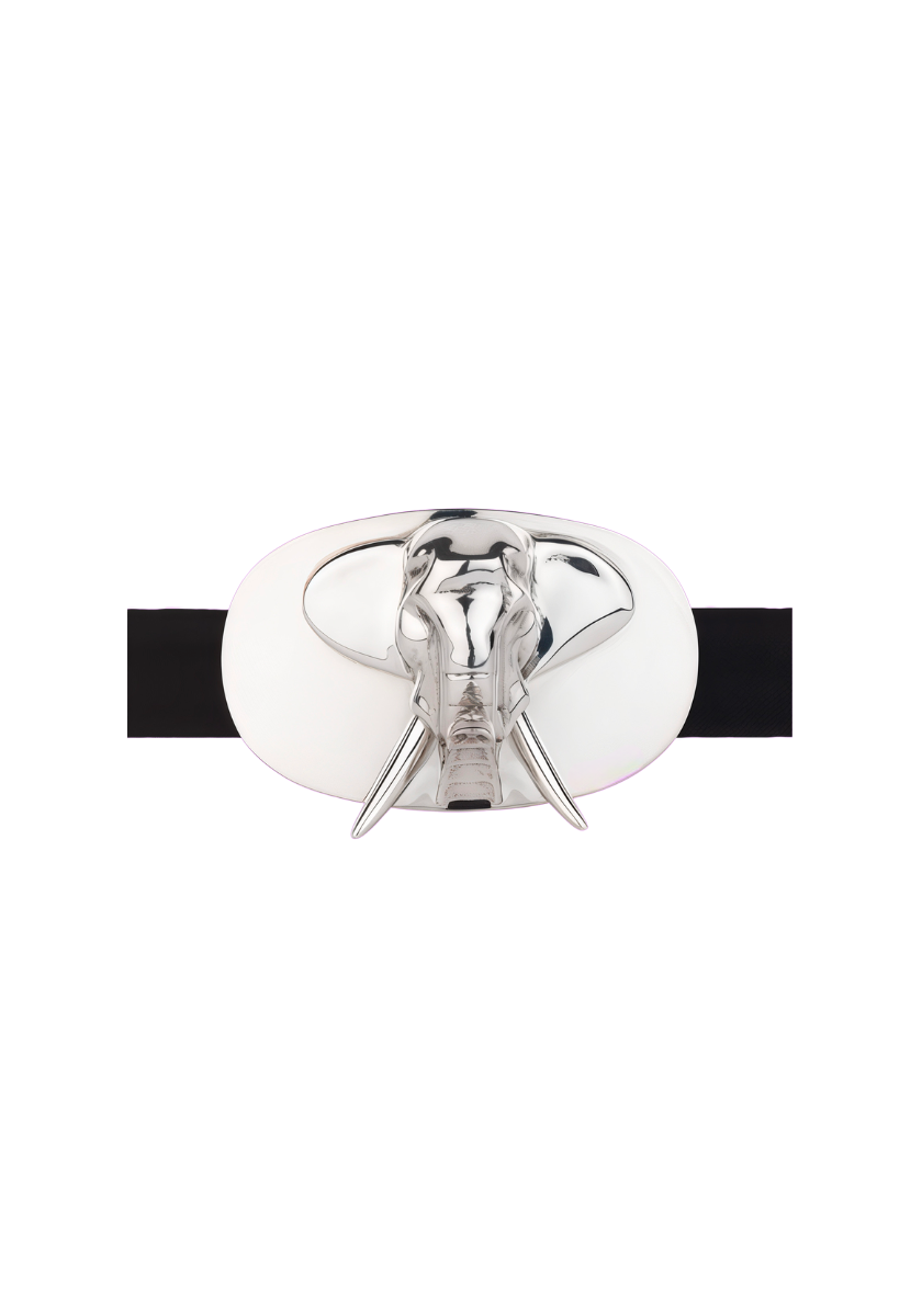 Boucle de Ceinture Eléphant avec cuir