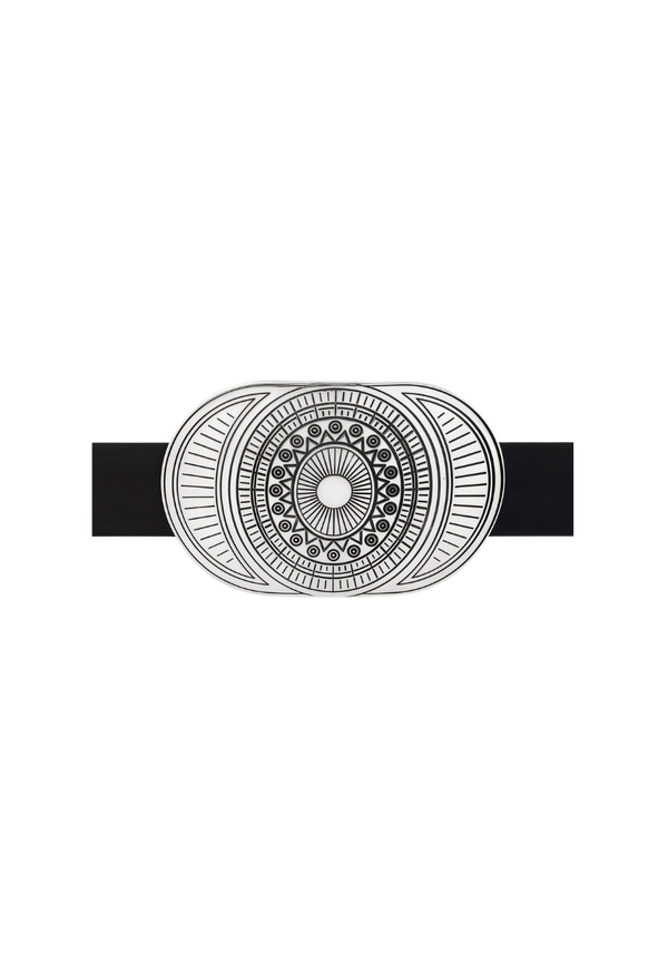 Boucle de ceinture Houston avec cuir