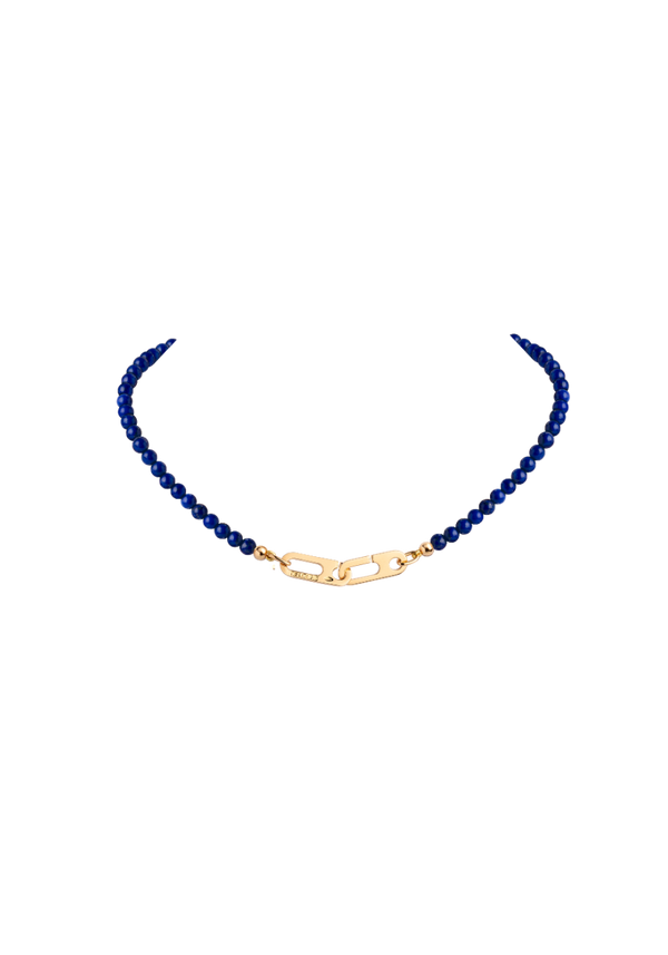 Collier Anneaux Circé XS Or Jaune et Lapis-lazuli