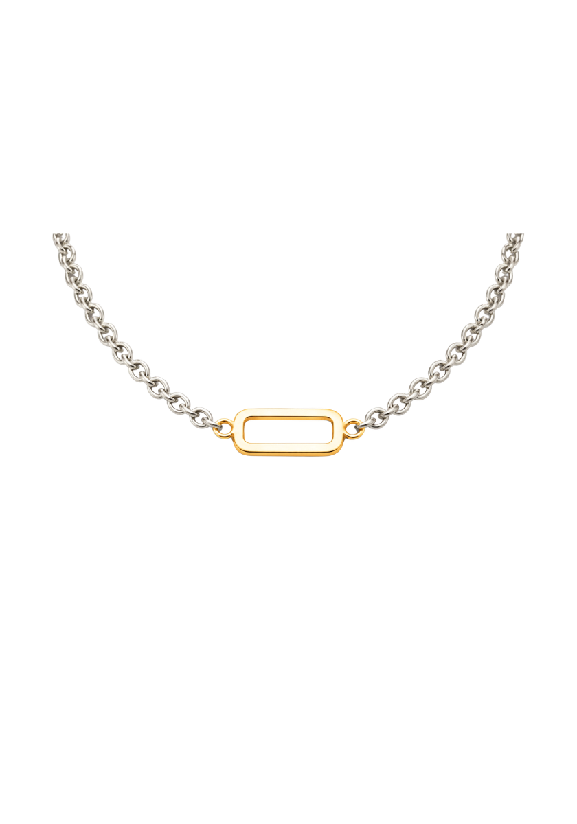 Ras de cou Lilas Or Jaune et Argent