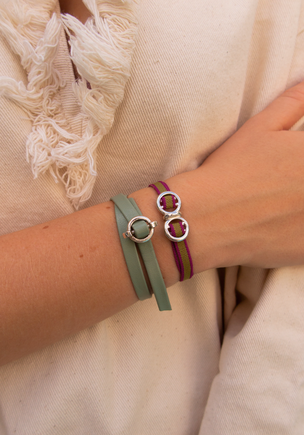 Small Stirrup Leather Bracelet