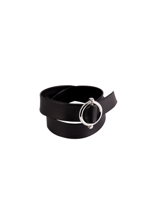 Large Stirrup Leather Bracelet