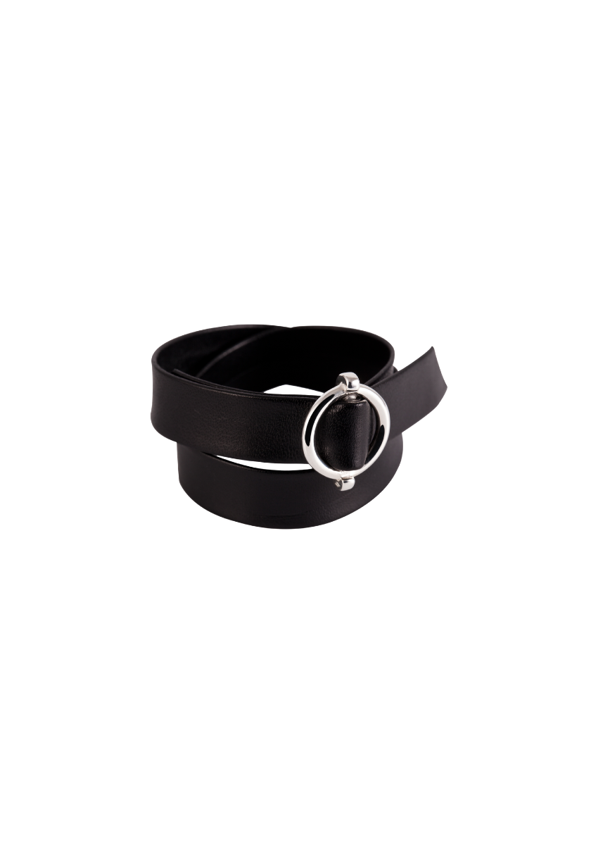 Large Stirrup Leather Bracelet