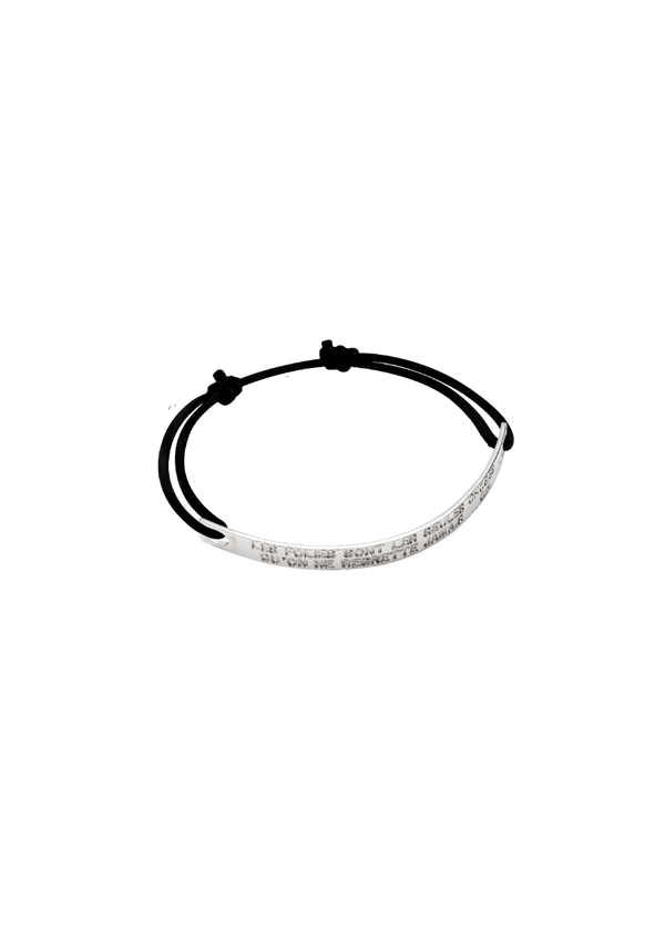 ‘Les Folies...’ Quote Cord Bracelet