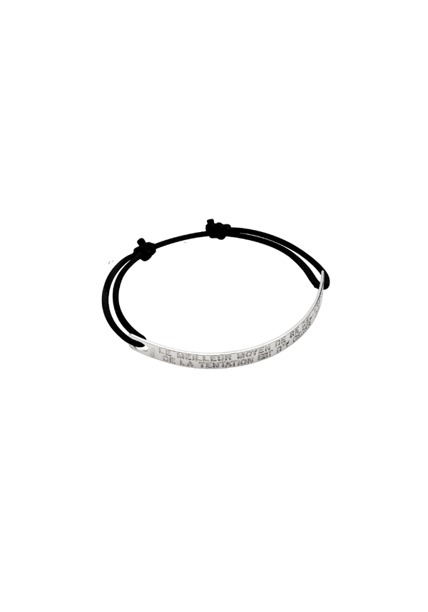 ‘Le meilleur...’ Quote Cord Bracelet