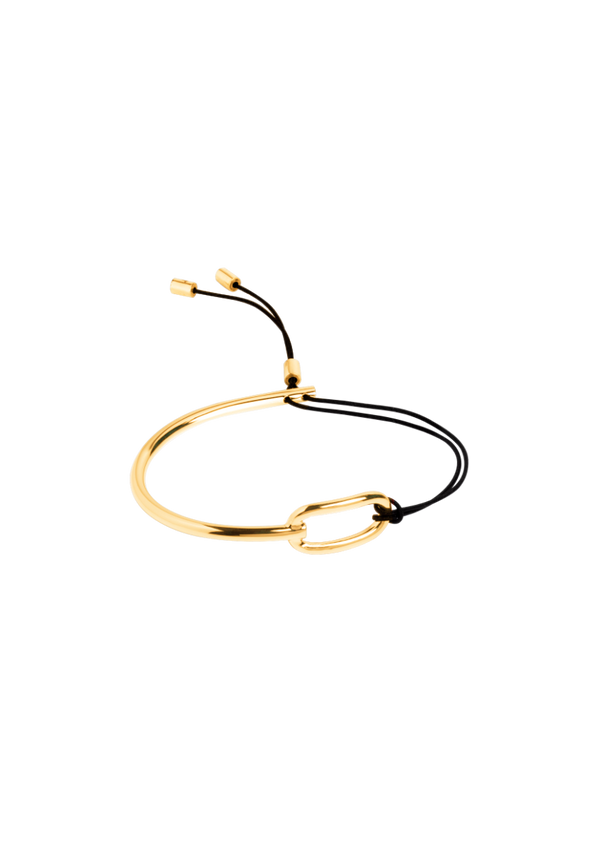 Gold Lea Cord Bracelet
