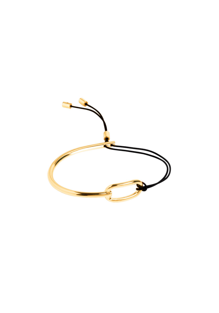 Gold Lea Cord Bracelet