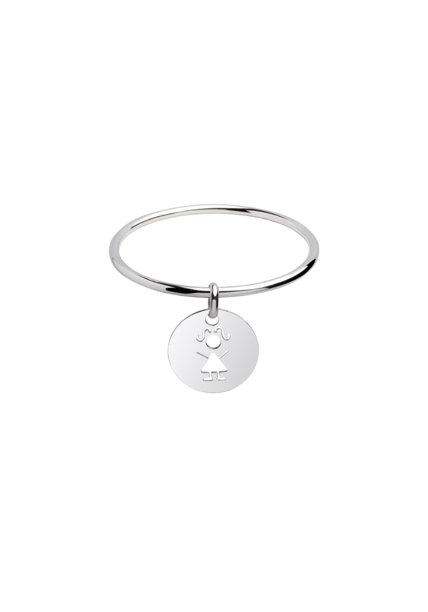Jonc Médaille Fille Évidée