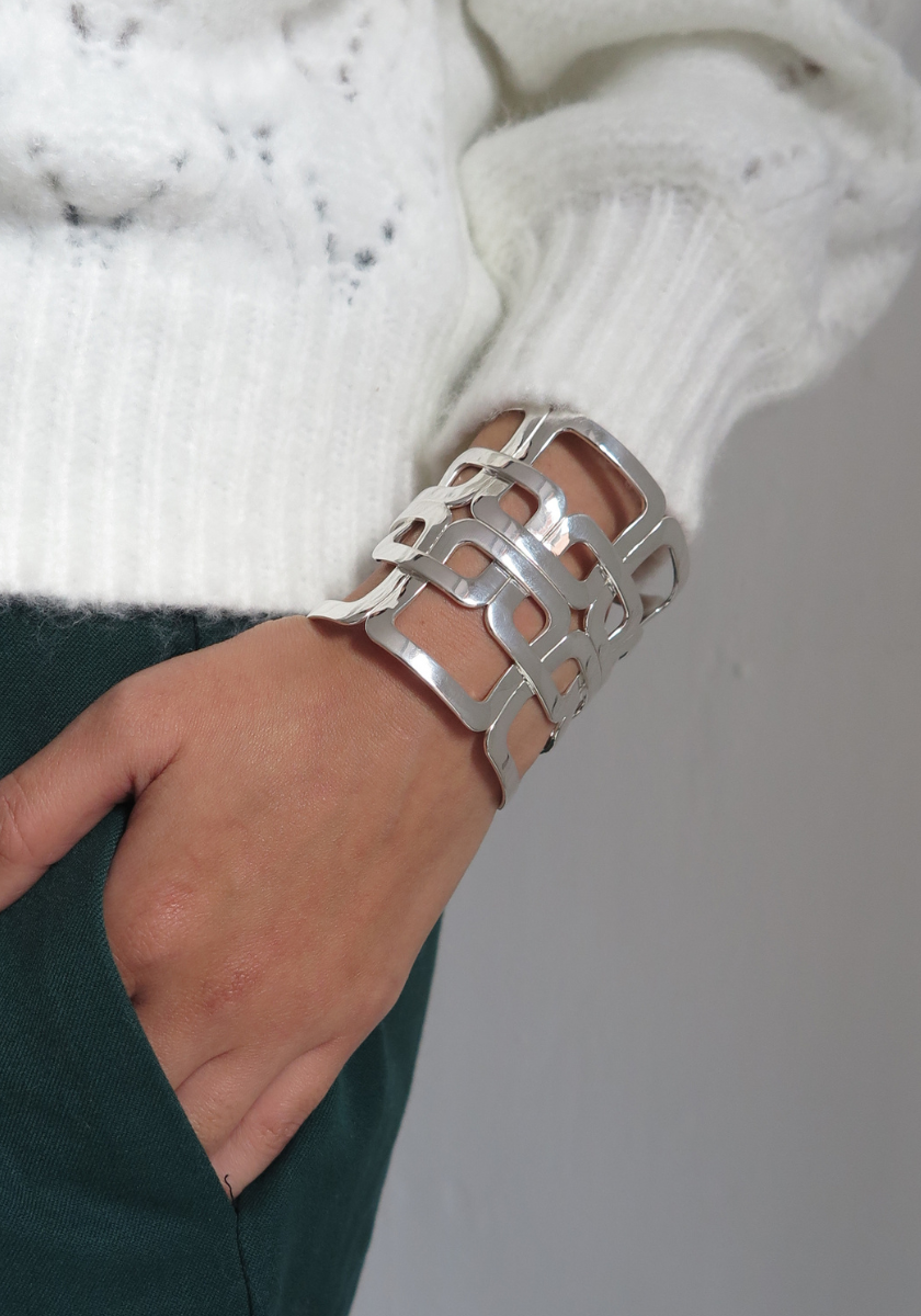 Geometric Cuff Bracelet