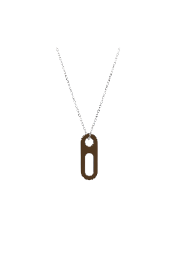 Lacquered Circé Silver Necklace