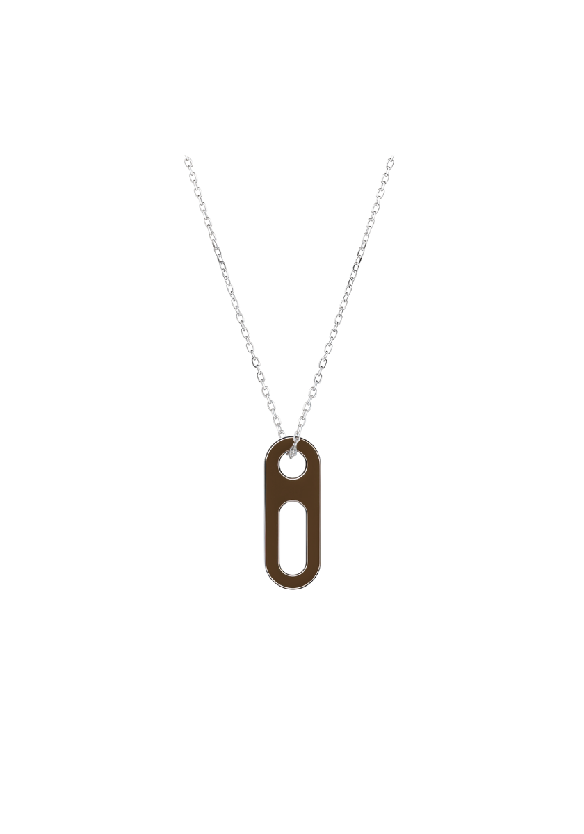 Lacquered Circé Silver Necklace
