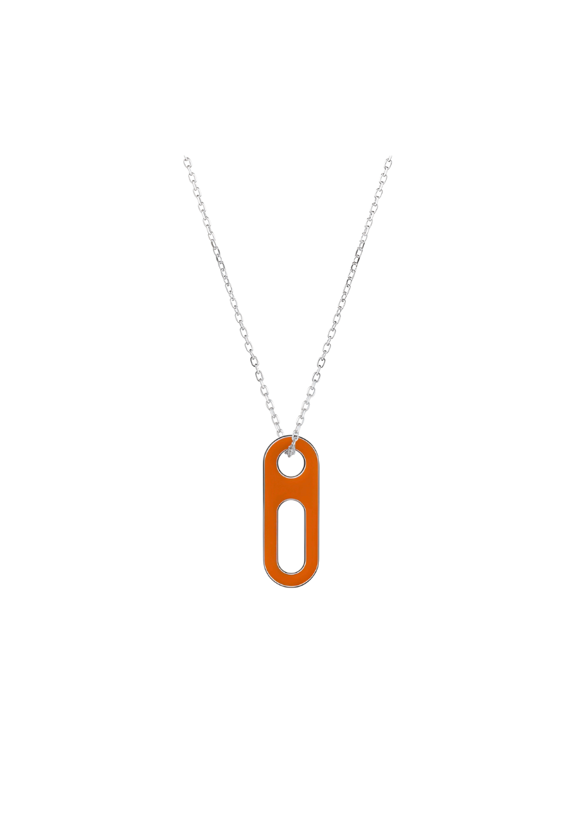 Lacquered Circé Silver Necklace