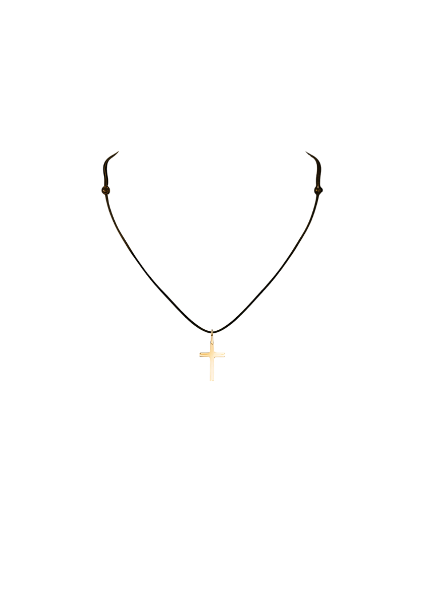 Baby Gold Thin Cross Pendant